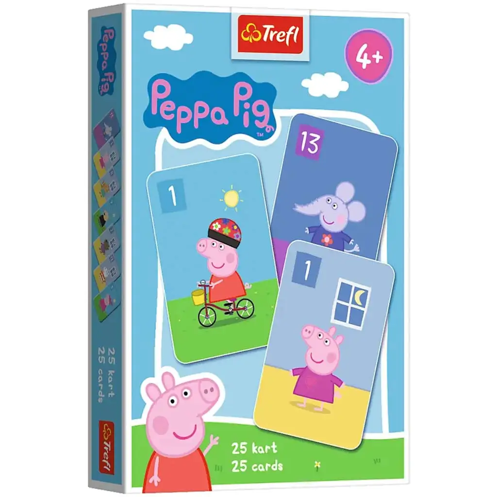 Peppa Świnka: gra karciana Czarny Piotruś - Trefl kép 1