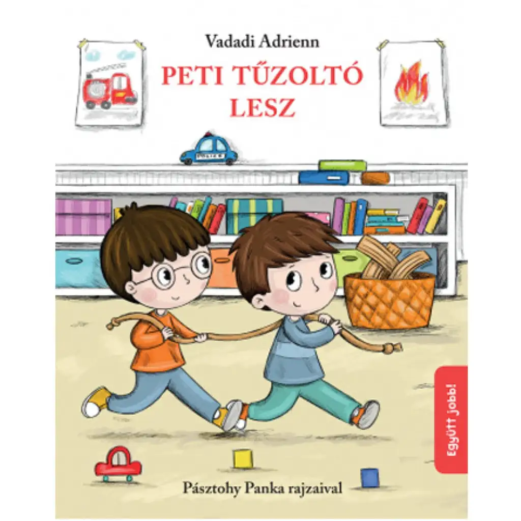 Peti zostanie strażakiem książka z bajkami kép 1