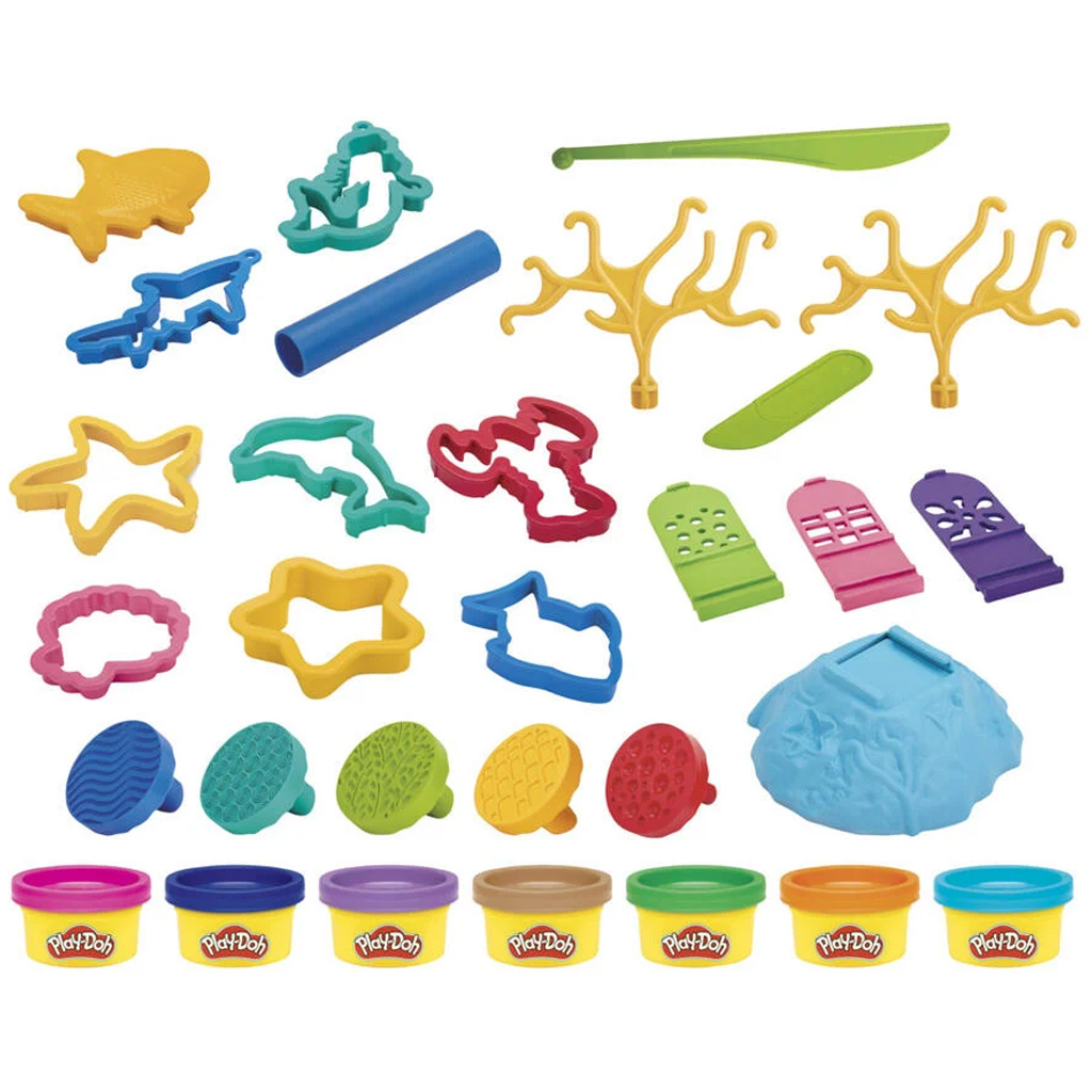 Play-Doh: 20-częściowy zestaw ciastoliny "Podwodny świat" z 7 kolorowymi pojemniczkami - Hasbro kép 2