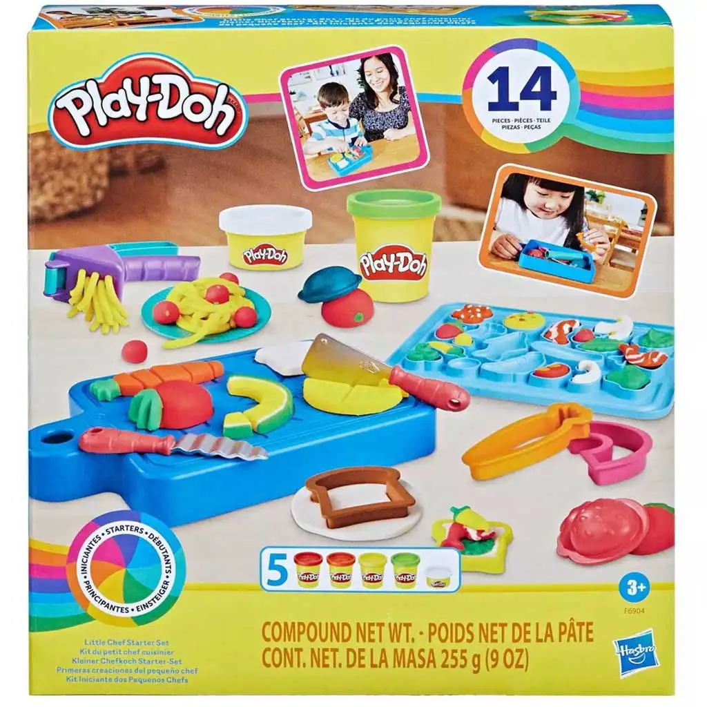 Play-Doh: Zestaw Mały Kucharz z 5 pojemnikami ciastoliny i akcesoriami 255g - Hasbro kép 1