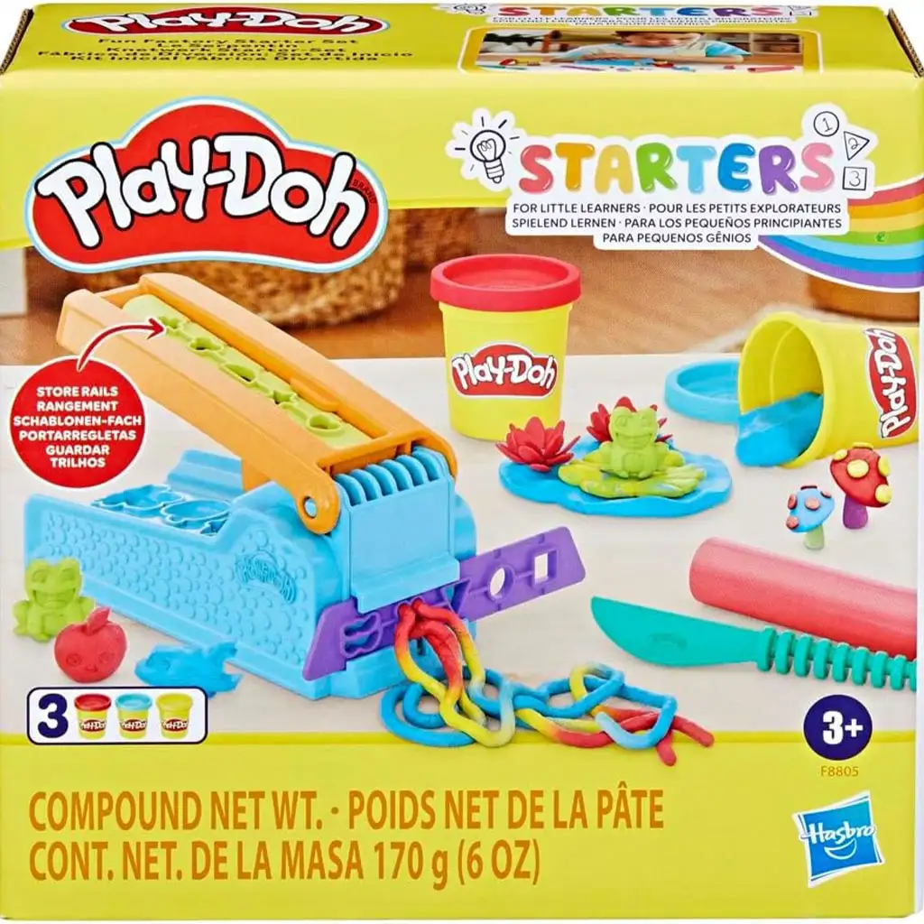 Play-Doh: Zestaw startowy Fun Factory z 3 pojemnikami ciastoliny 170g kép 1