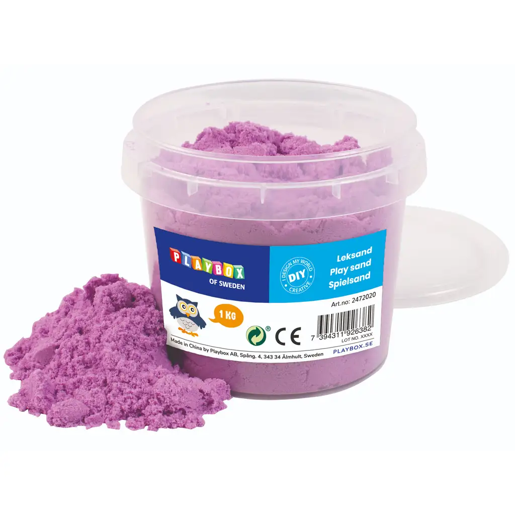 PlayBox: Fioletrowa ciastolina w wiaderku 1 kg kép 1