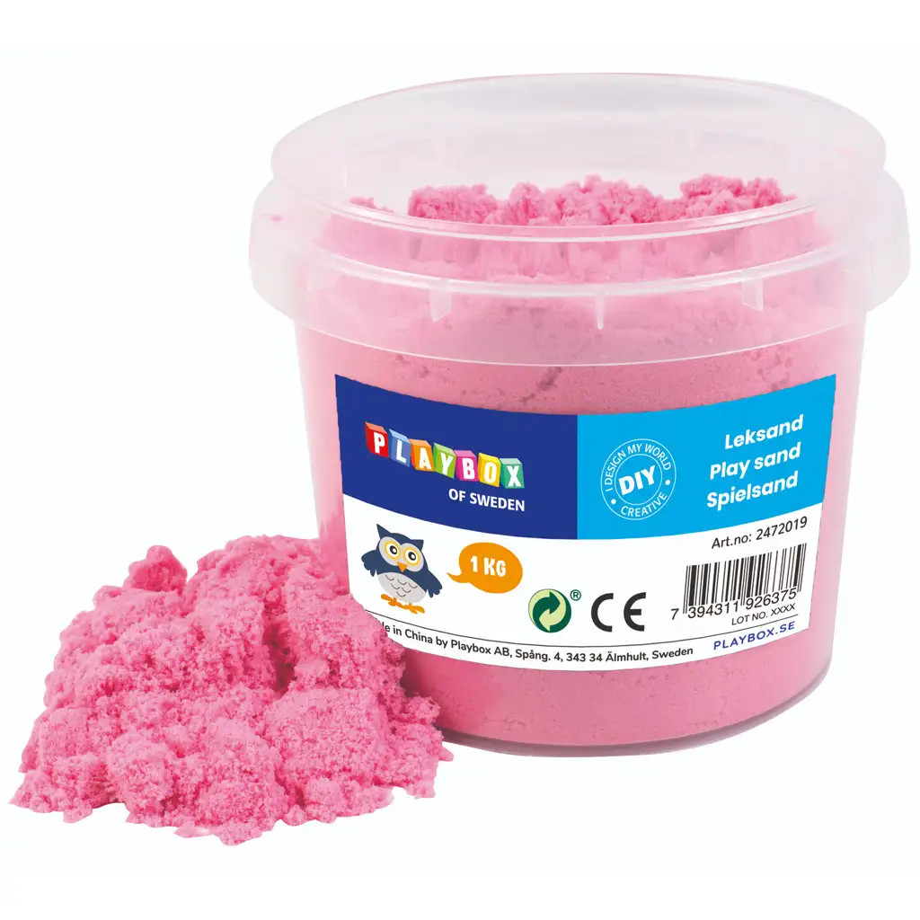 PlayBox: Różowa piankolina w wiaderku 1 kg kép 1