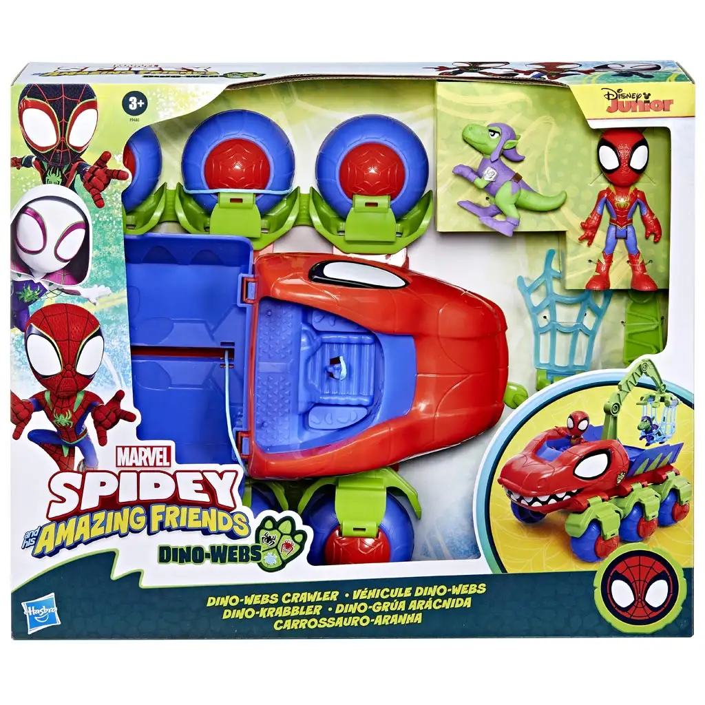 Póki i jego wspaniali przyjaciele: Samochód Crawler Póki z figurką Raptora - Hasbro kép 1