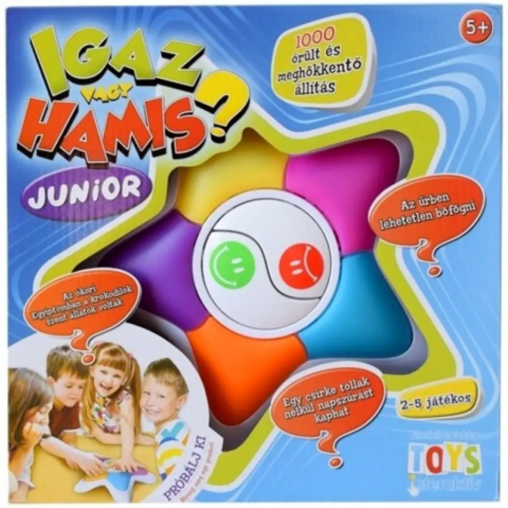 Prawda czy fałsz? Gra planszowa Junior kép 1
