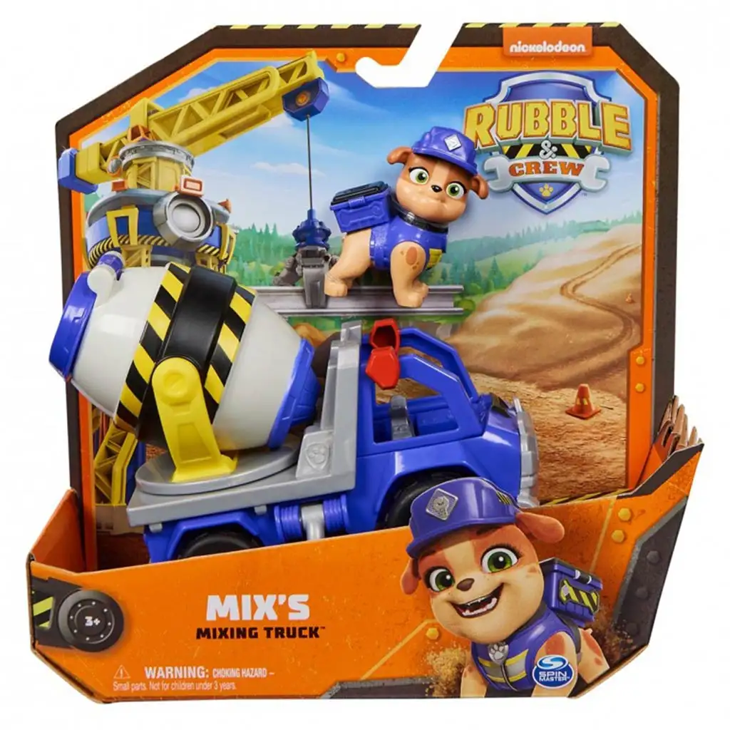 Psi Patrol Rubble i ekipa: Samochód Rubble Mixer - Spin Master kép 1