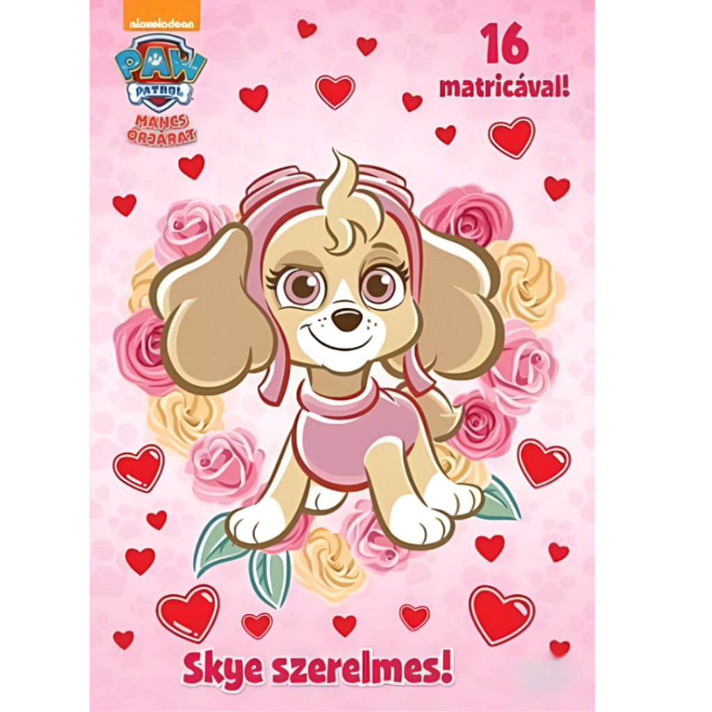 Psi Patrol: Skye jest zakochana! kolorowanka z naklejkami kép 1