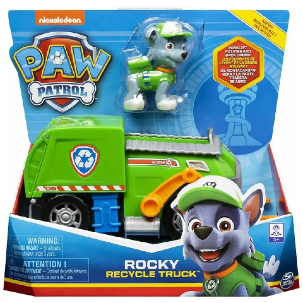 Psi Patrol: Śmieciarka Rockyego z figurką pieska - Spin Master kép 1