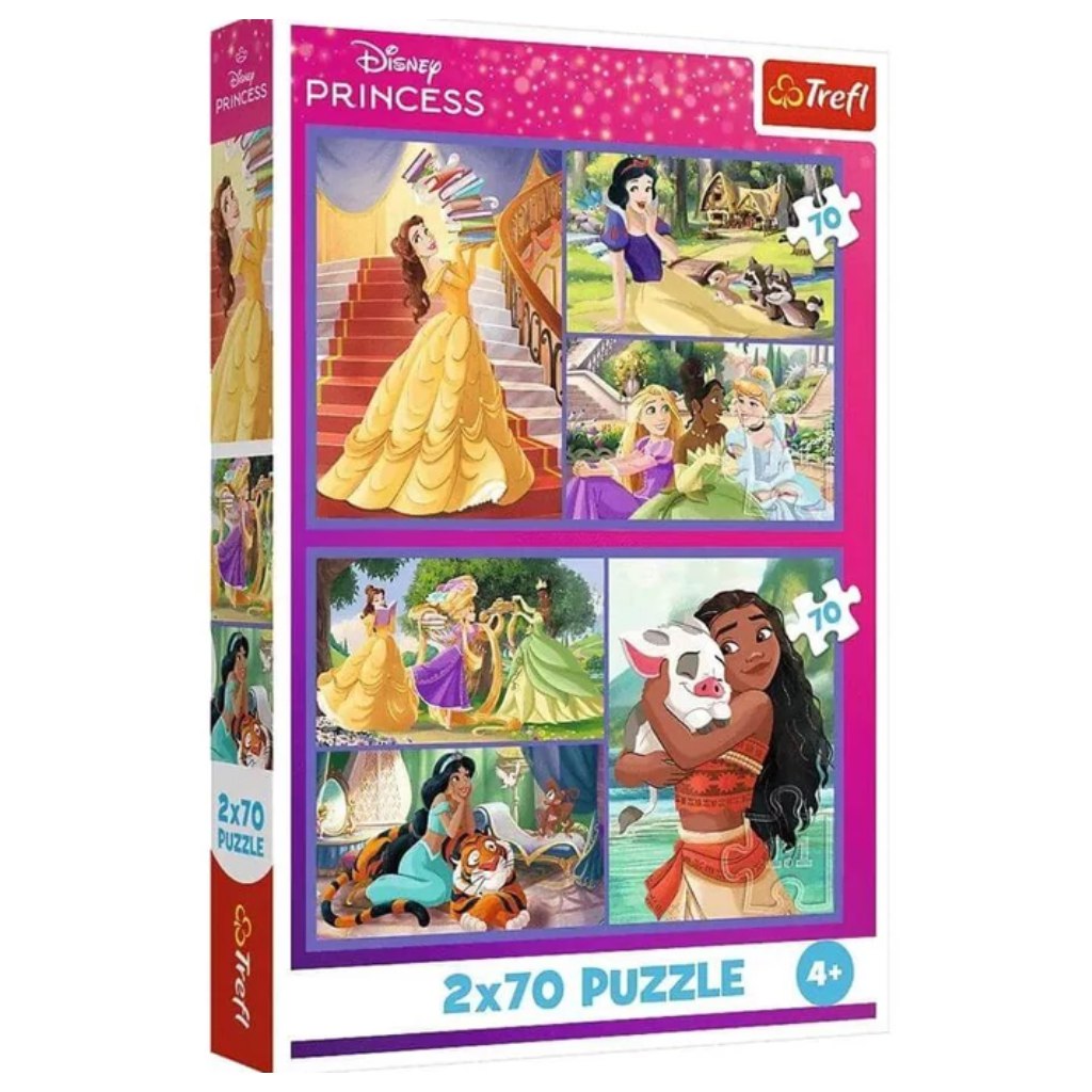Puzzle Disney Księżniczki 2x70 elementów - Trefl kép 1