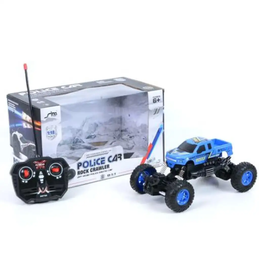 RC Zdalnie sterowany policyjny crawler terenowy 1/18 kép 1