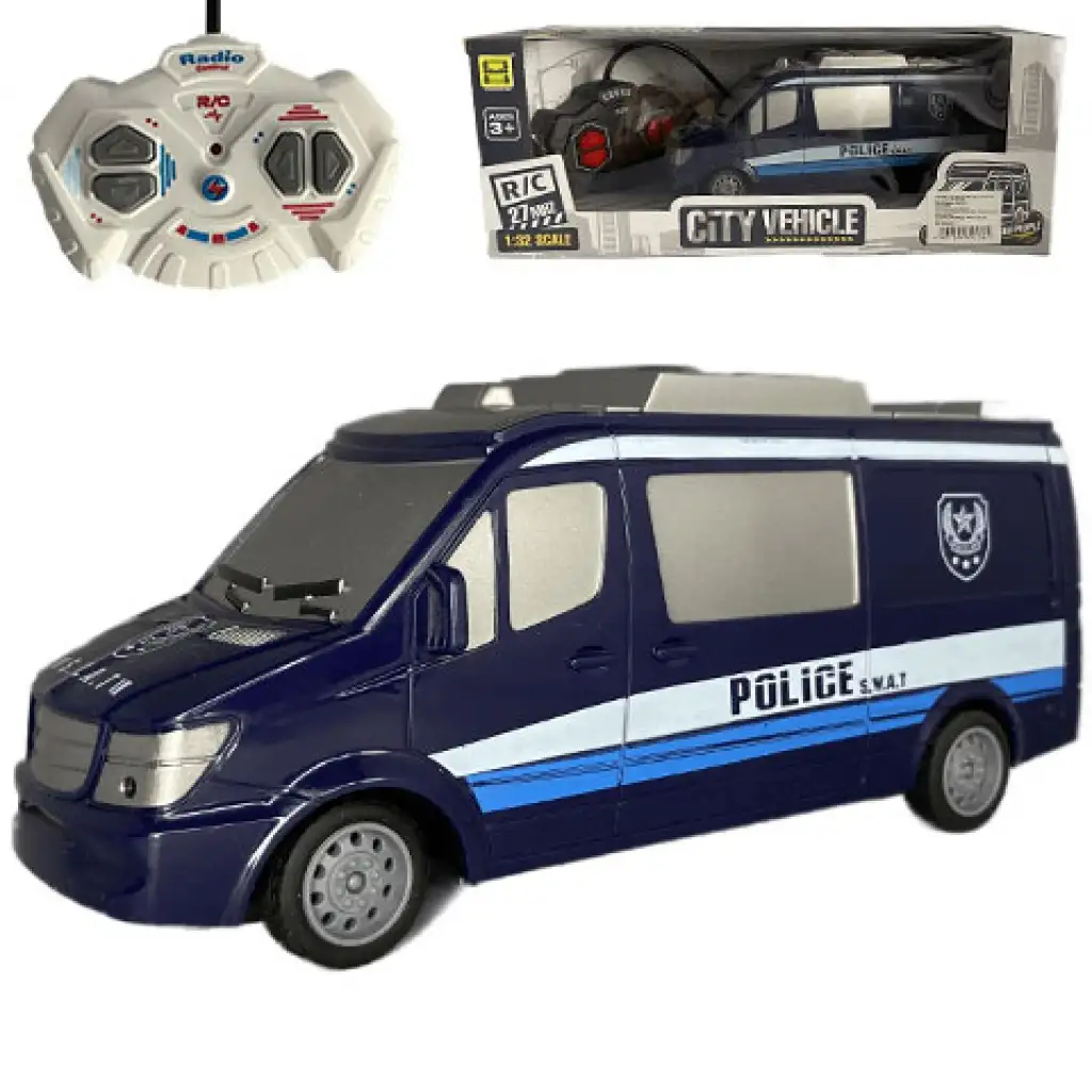 RC policyjny mikrobus SWAT ze światłem 27MHz, skala 1:32, 25 cm kép 1