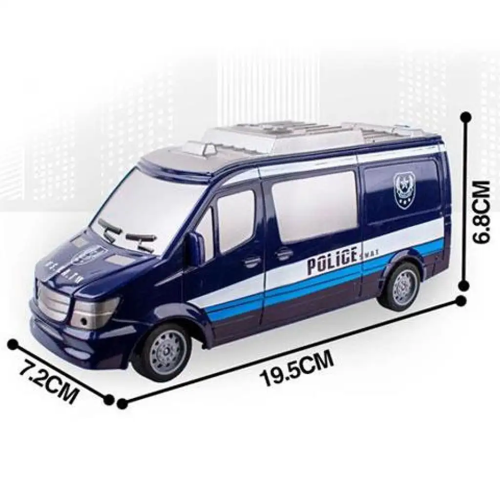 RC policyjny mikrobus SWAT ze światłem 27MHz, skala 1:32, 25 cm kép 2