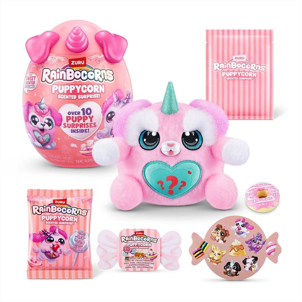 Rainbocorns: Pocket Puppycorn niespodzianka pachnąca pluszowa figurka pieska, różne rodzaje, 1 sztuka kép 10