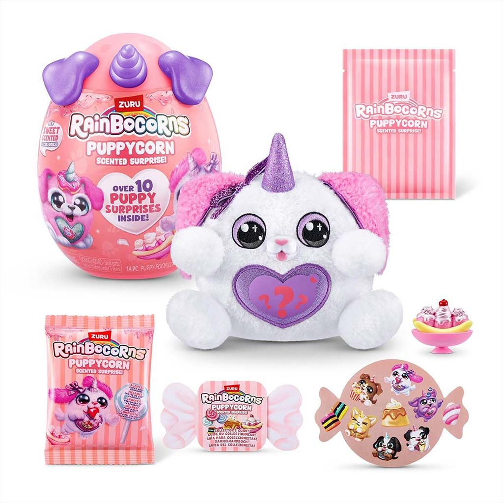 Rainbocorns: Pocket Puppycorn niespodzianka pachnąca pluszowa figurka pieska, różne rodzaje, 1 sztuka kép 11