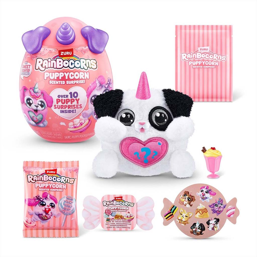 Rainbocorns: Pocket Puppycorn niespodzianka pachnąca pluszowa figurka pieska, różne rodzaje, 1 sztuka kép 12