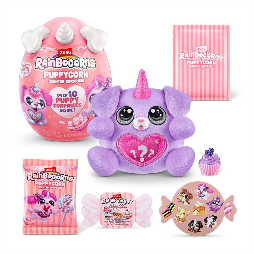 Rainbocorns: Pocket Puppycorn niespodzianka pachnąca pluszowa figurka pieska, różne rodzaje, 1 sztuka kép 6