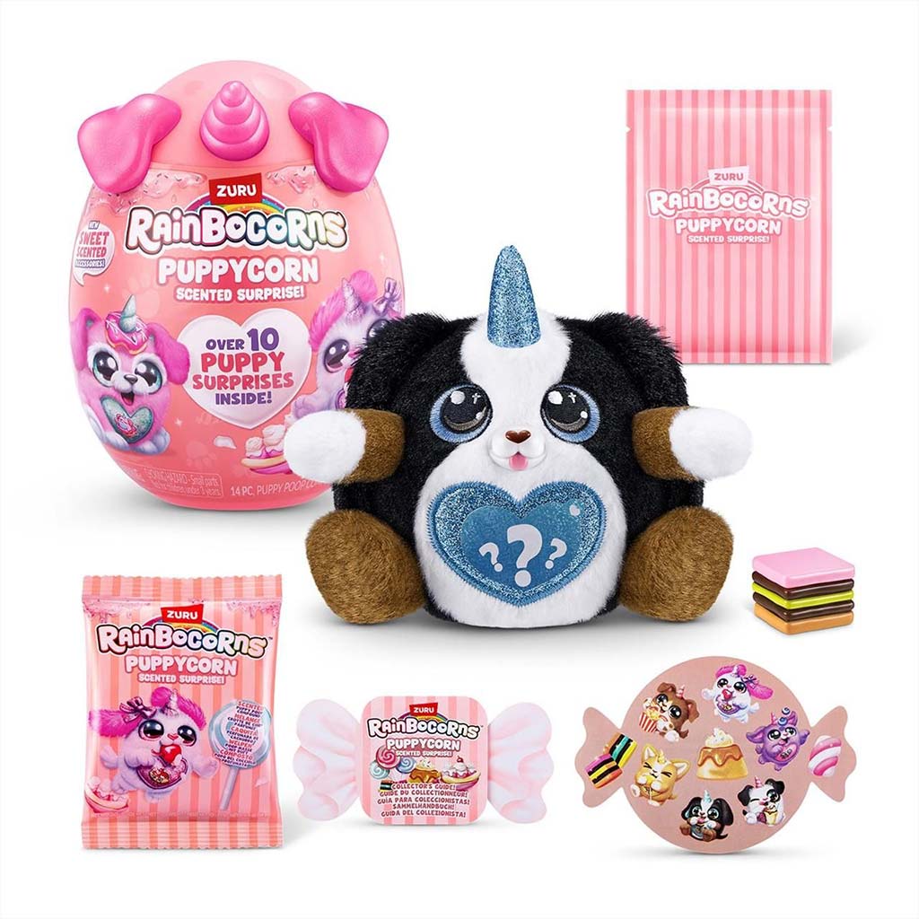 Rainbocorns: Pocket Puppycorn niespodzianka pachnąca pluszowa figurka pieska, różne rodzaje, 1 sztuka kép 7