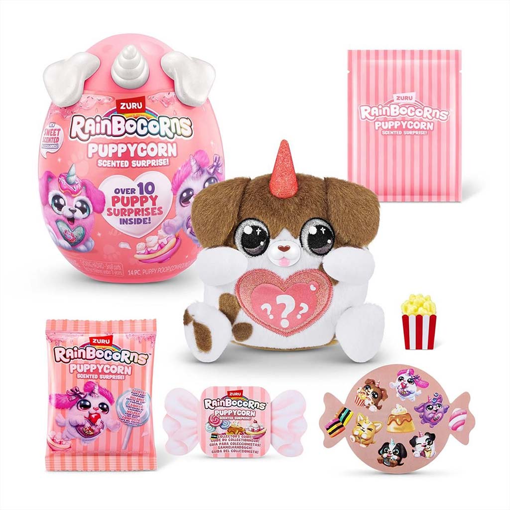 Rainbocorns: Pocket Puppycorn niespodzianka pachnąca pluszowa figurka pieska, różne rodzaje, 1 sztuka kép 9