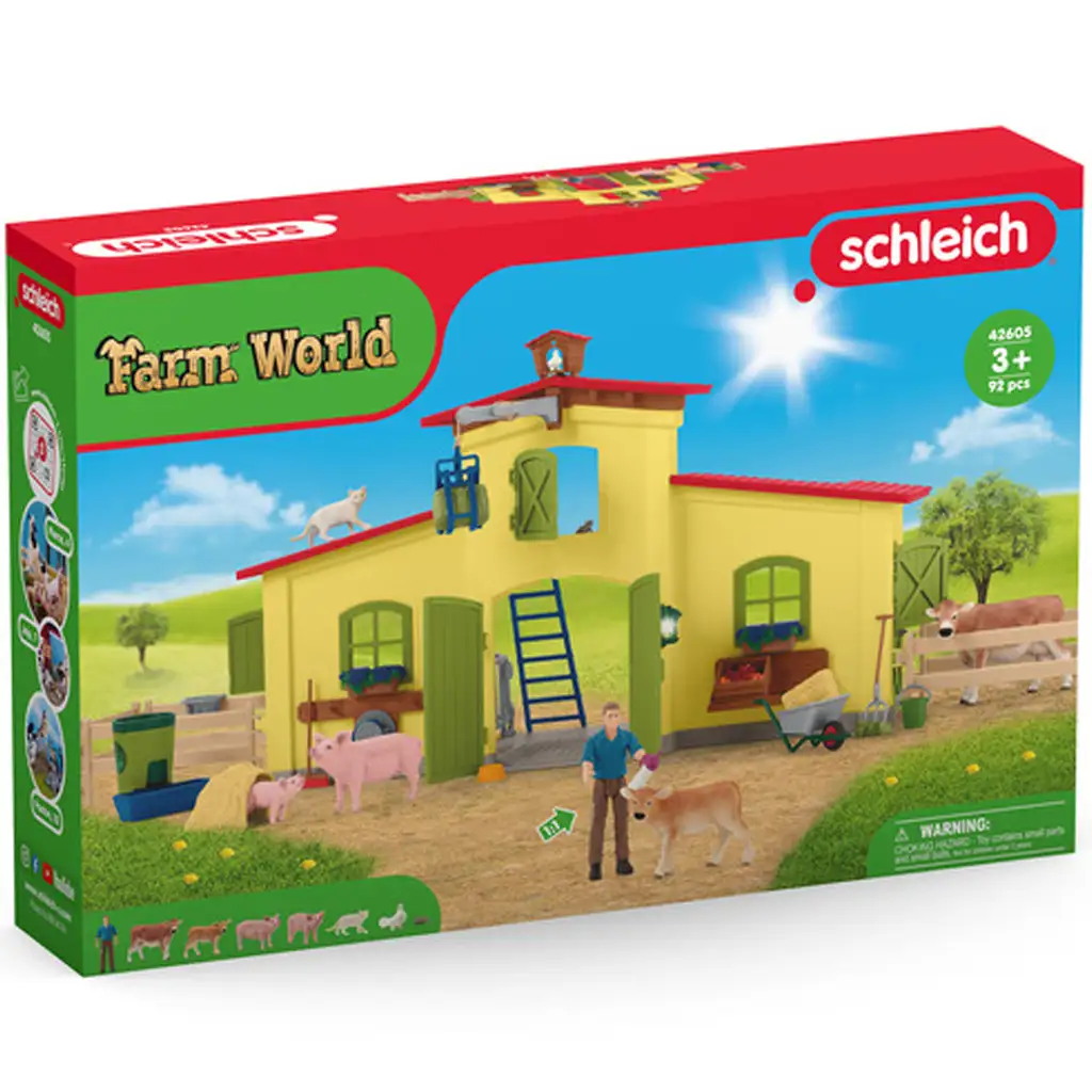 Schleich: Farm World - Duża farma ze zwierzętami (42605) kép 1