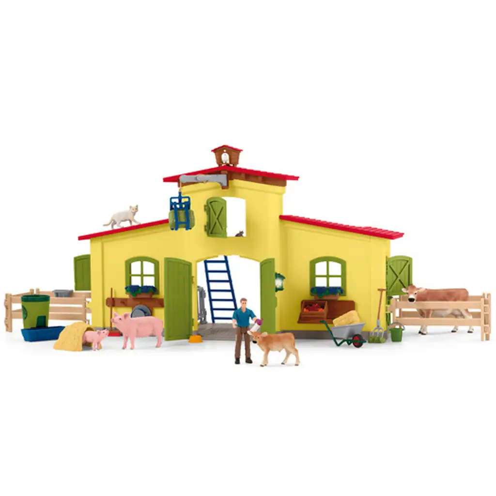 Schleich: Farm World - Duża farma ze zwierzętami (42605) kép 2
