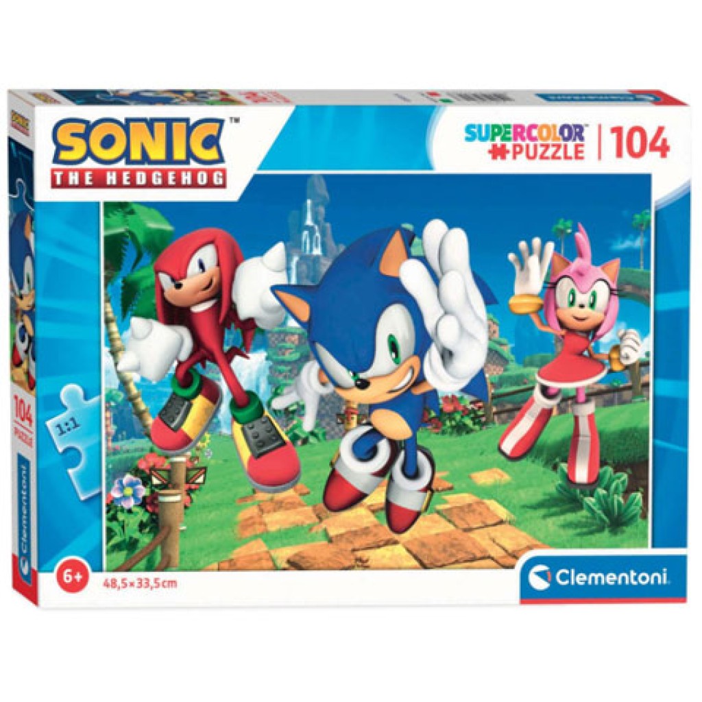 Sonic 104-elementowa Super Color Puzzle - Clementoni kép 1
