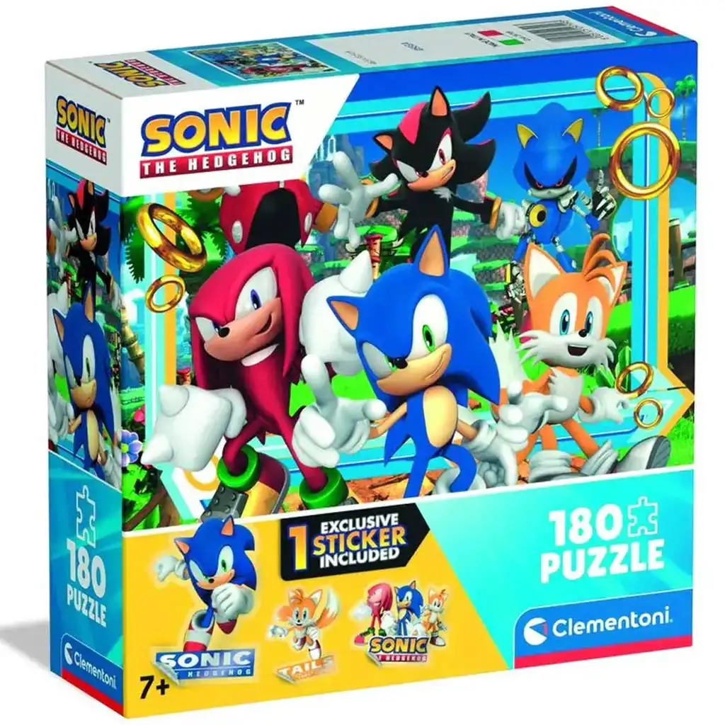 Sonic, jeż 180-elementowe puzzle HQ - Clementoni kép 1