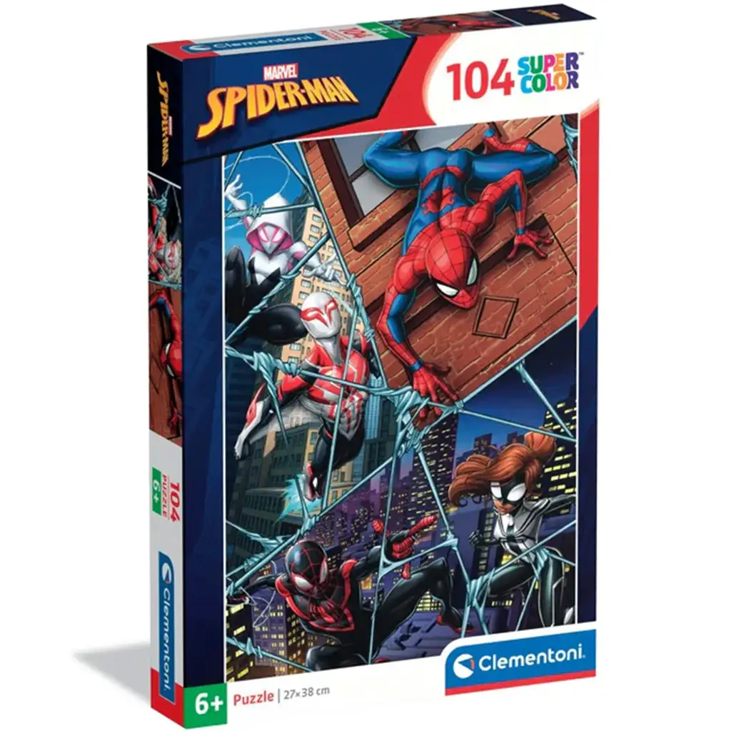 Spider-Man bohaterowie multiwersum 104-elementowa supercolor układanka - Clementoni kép 1