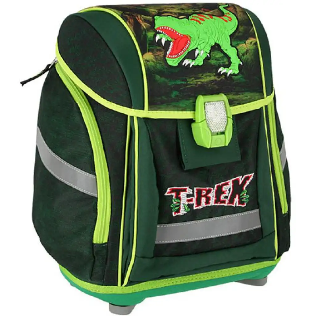 Spirit: T-Rex, plecak szkolny z motywem 3D, z oświetleniem LED, zestaw 5-częściowy kép 4