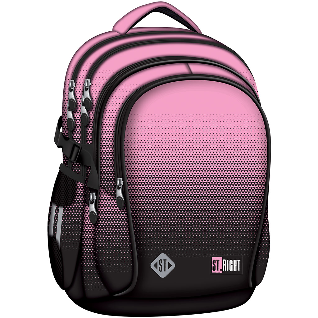 St.Right Pink Gradient różowo-czarny plecak szkolny z gradientem BP01 43x32x21cm kép 1