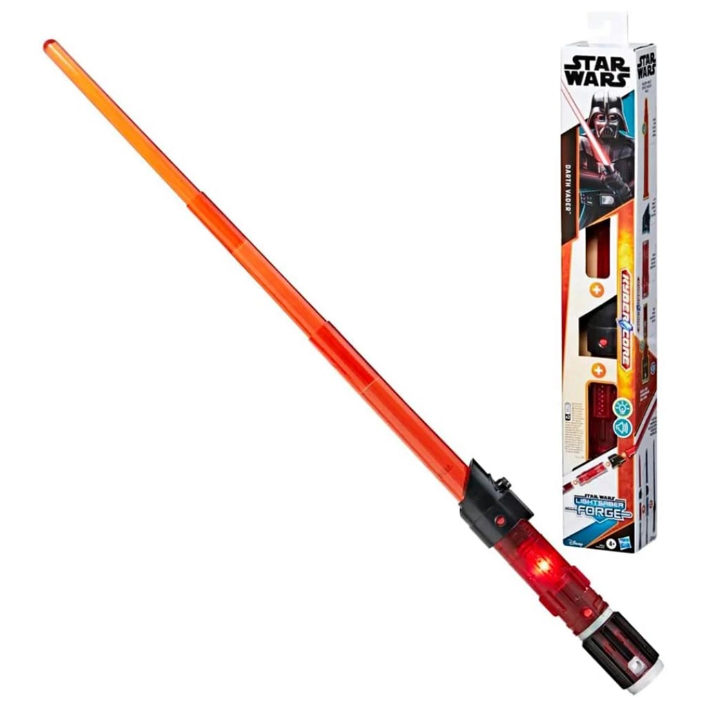 Star Wars Lightsaber Forge: Elektroniczny otwierany miecz świetlny Dartha Vadera ze światłem i dźwiękiem – Hasbro kép 2