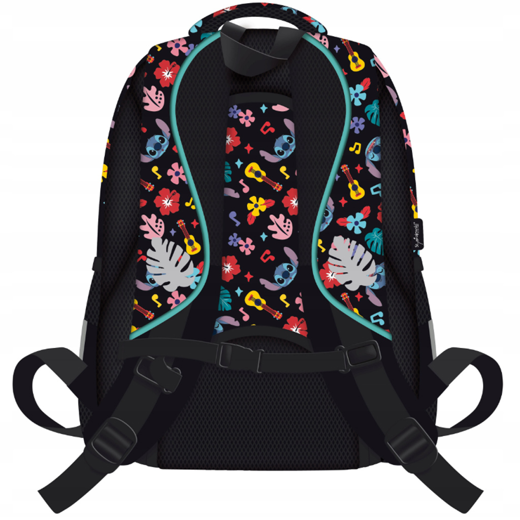 Stitch czarny plecak szkolny aloha BPL58 40x29x19 cm kép 2