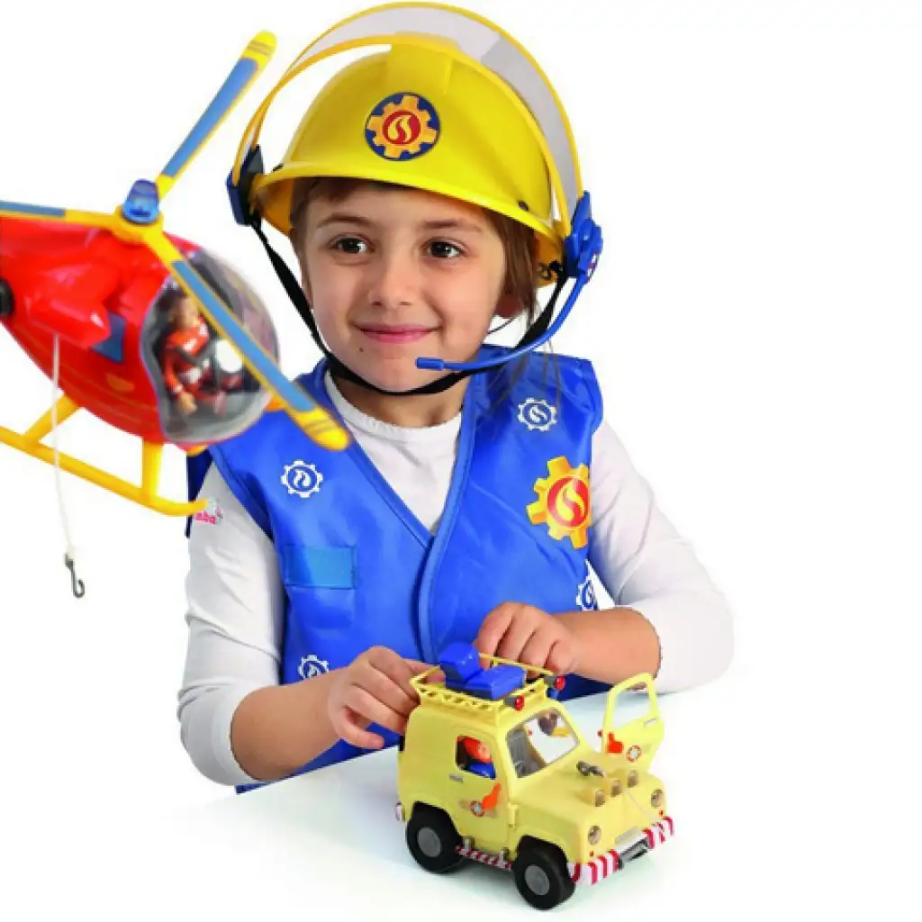 Strażak Sam: Kask strażacki z mikrofonem - Simba Toys kép 3