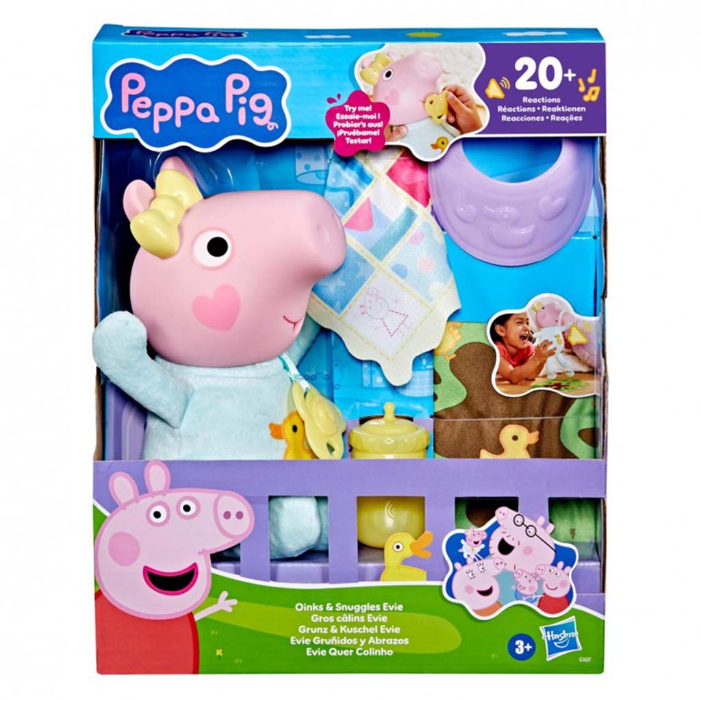 Świnka Peppa: chrumkająca i do przytulania Evie - Hasbro kép 1