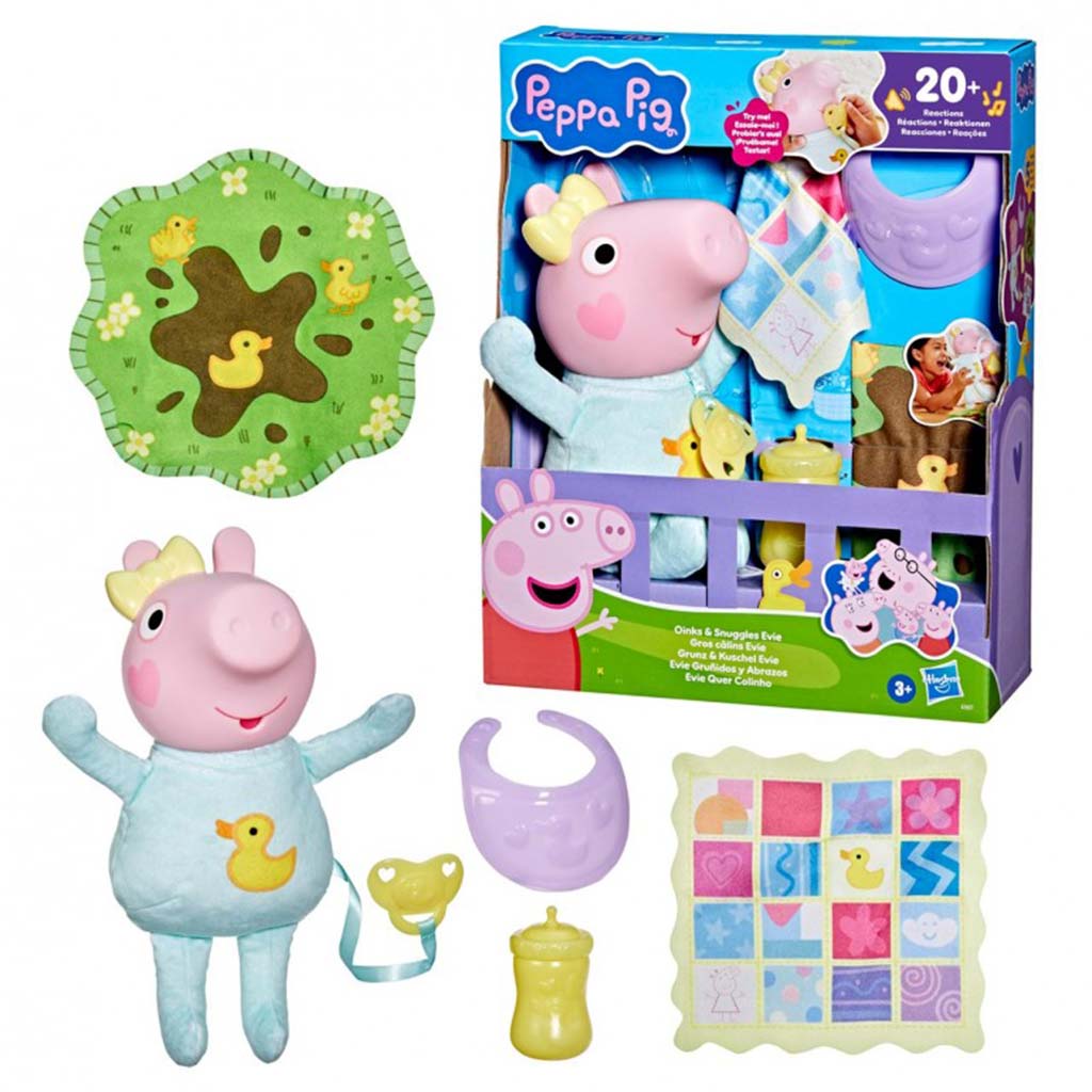 Świnka Peppa: chrumkająca i do przytulania Evie - Hasbro kép 2