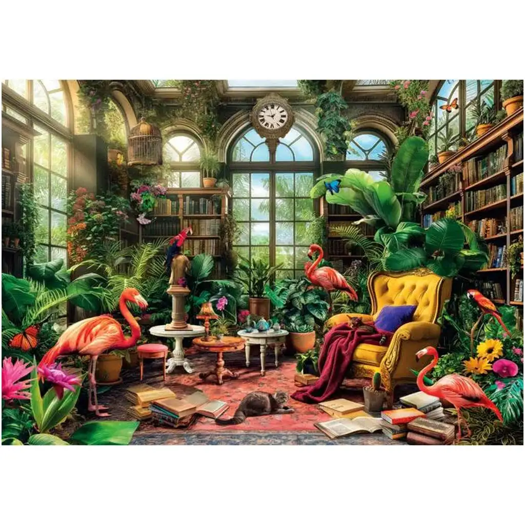 Szklana biblioteka HQC 1000-elementowe puzzle - Clementoni kép 2