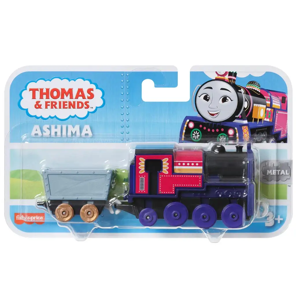 Thomas i przyjaciele: Metalowa lokomotywa Ashima z wagonem węglowym - Mattel kép 1