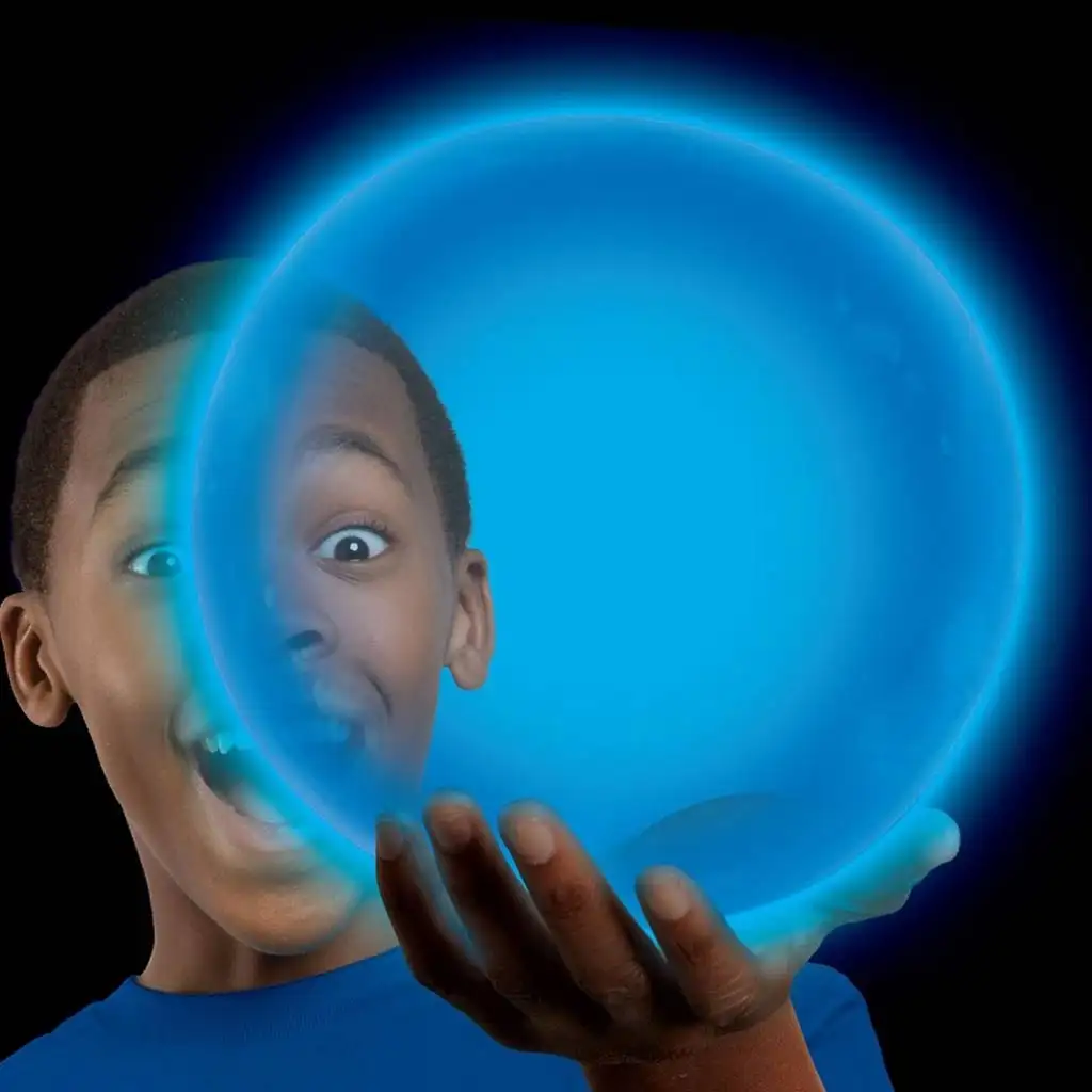 Tiny Wubble świecąca w ciemności niebieska piłka bąbelkowa 30 cm kép 2