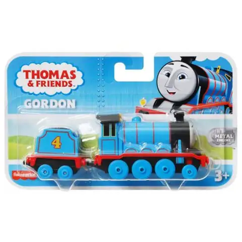 Tomek i przyjaciele: lokomotywa Gordon z wagonem - Mattel kép 1