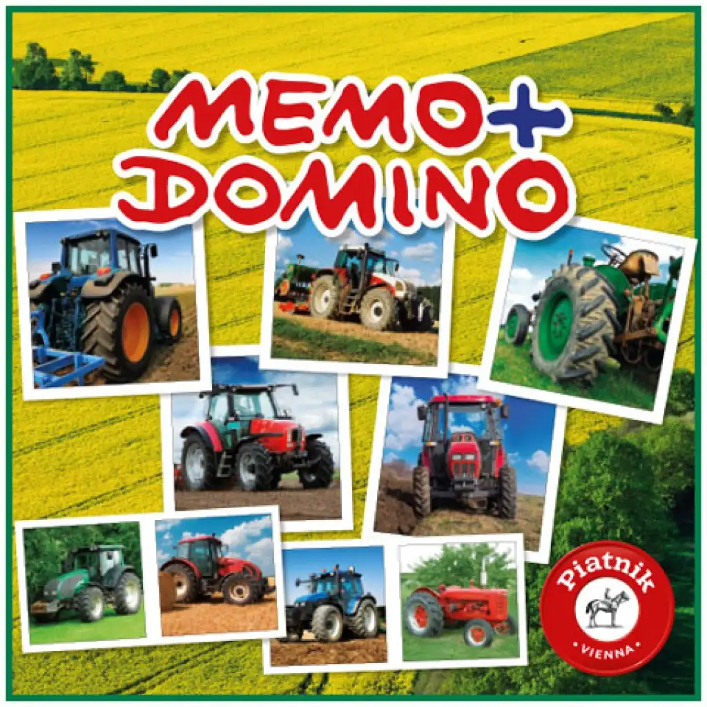 Traktory Memo - Gra Domino - Piatnik kép 1