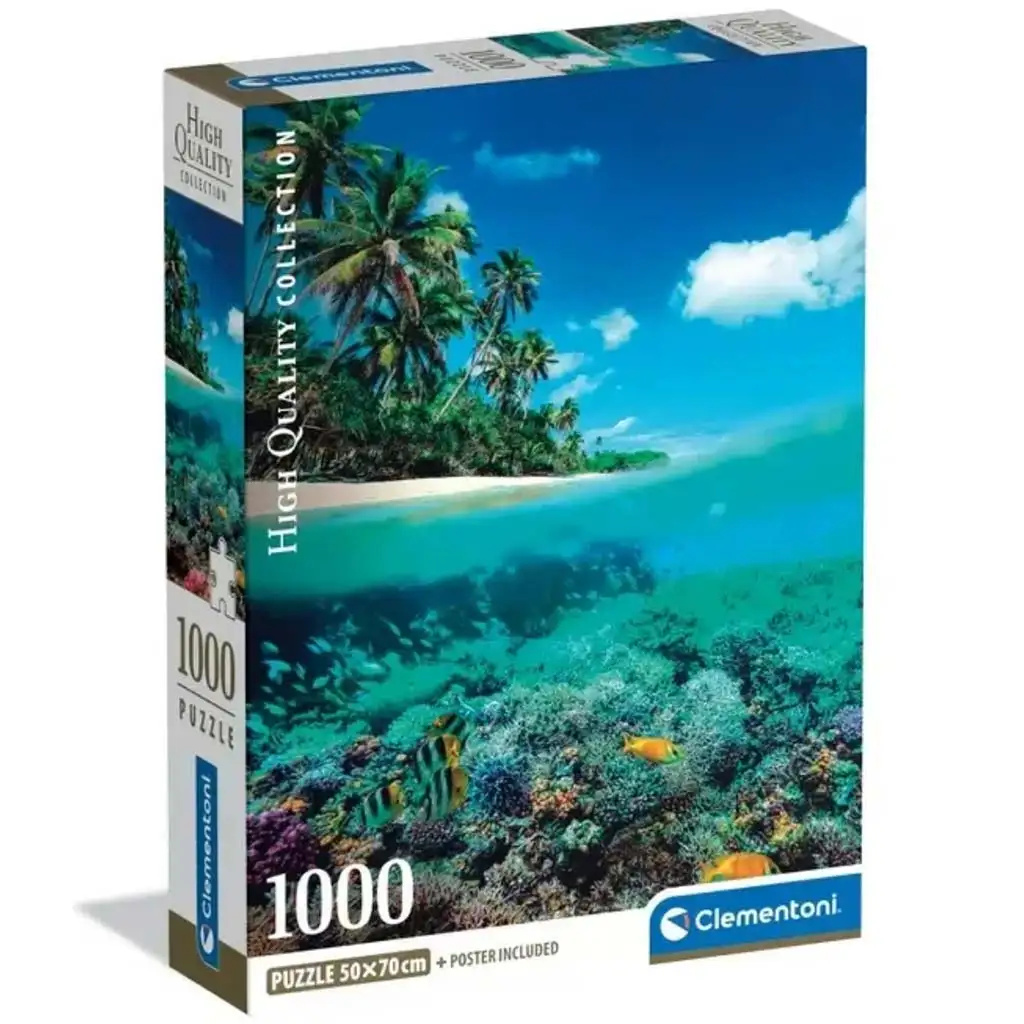 Wakacje na wyspie z plakatem puzzli HQC 1000 elementów - Clementoni kép 1