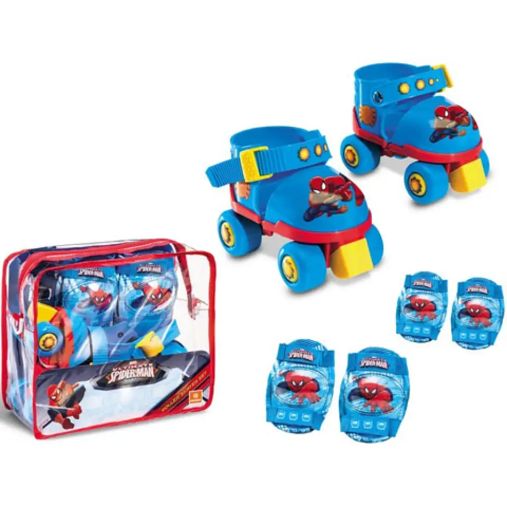 Wrotki Spider-Man z zestawem ochraniaczy, w rozmiarze 22-29 cm kép 1