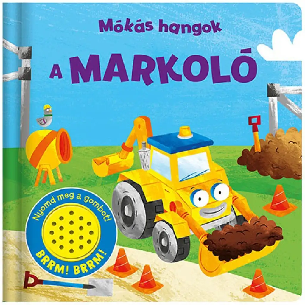 Zabawne dźwięki - Książeczka dla dzieci o koparce kép 1