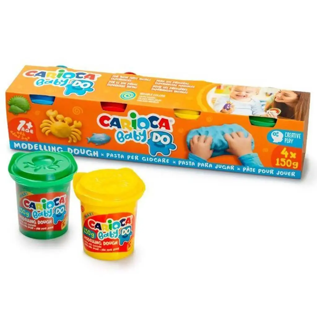 Zestaw mas plastycznych Baby 4x150g - Carioca kép 1
