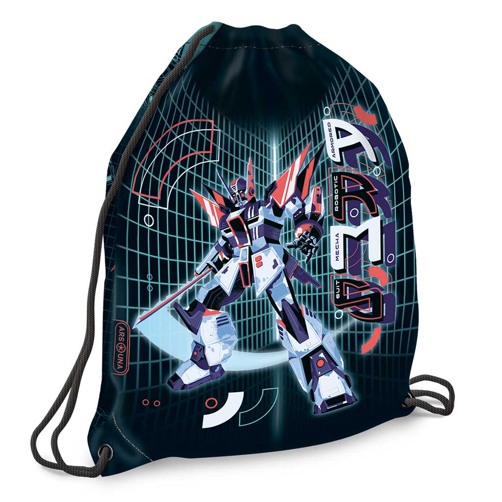 Ars Una: A.R.M.S. worek gimnastyczny z motywem robota, torba sportowa 32x42 cm kép 1