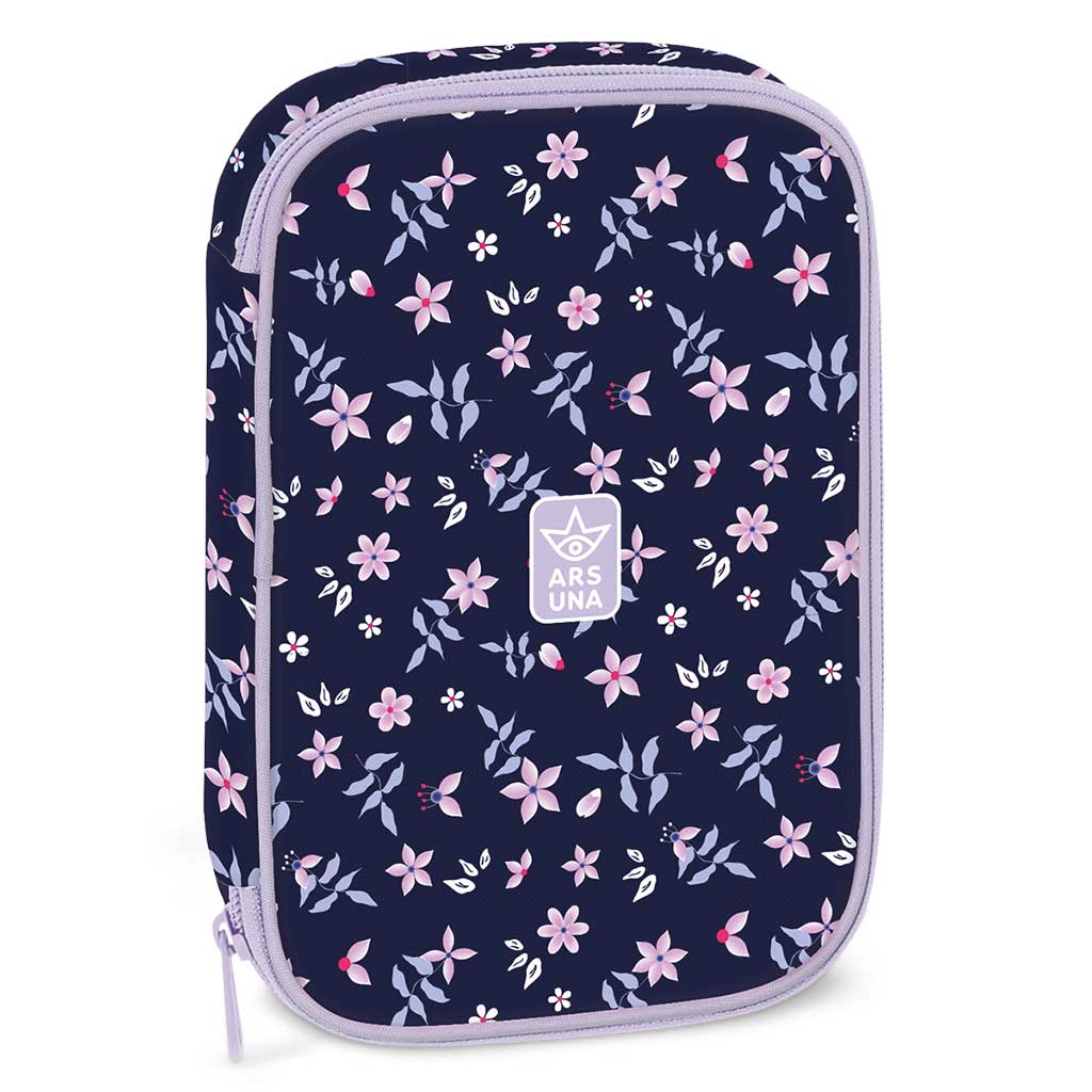 Ars Una: Navy Bloom wielopoziomowy piórnik 15,5 x 22,5 x 4,5 cm kép 1