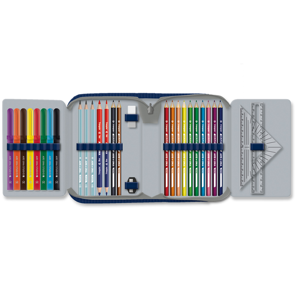 Ars Una: Geek rozkładany piórnik z wyposażeniem 12,8x19,3x3,6 cm kép 2