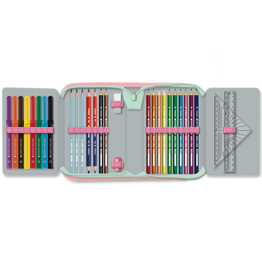 Ars Una: Urocze zwierzęta herbata impreza kotka składany piórnik 12,8x19,3x3,6 cm kép 2