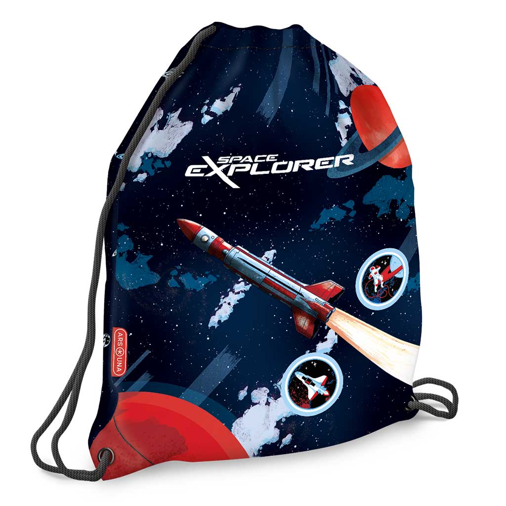 Ars Una: Space Explorer worek gimnastyczny, torba sportowa 32x42 cm kép 1