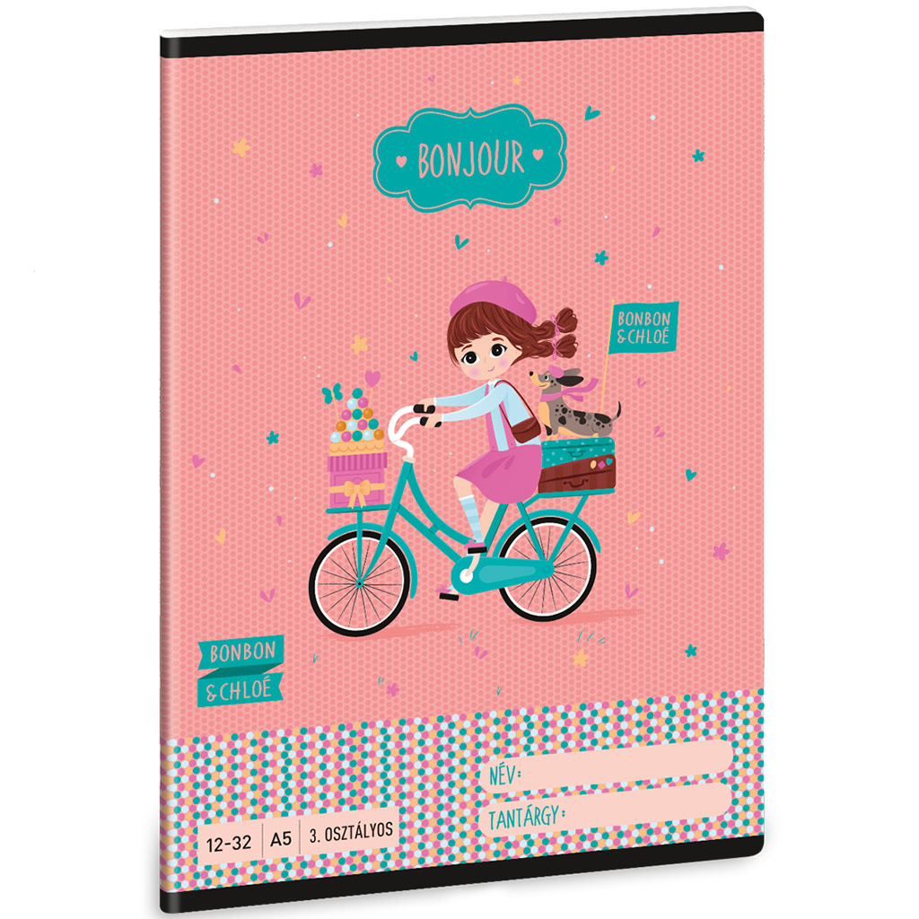 Ars Una: Bonjour zeszyt w linie dla 3. klasy 12-32 A/5 kép 1