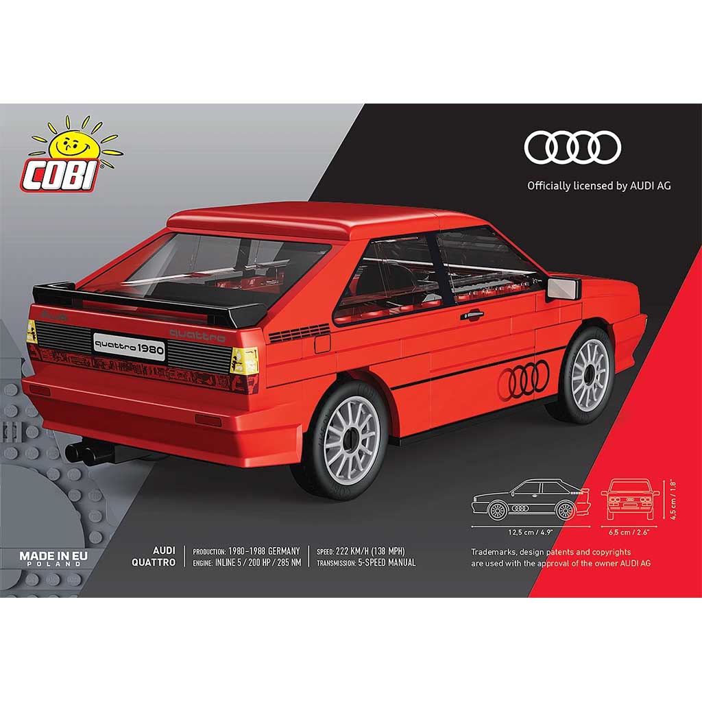 COBI: Audi Quattro 1980 samochód konstrukcyjny (24664) kép 2